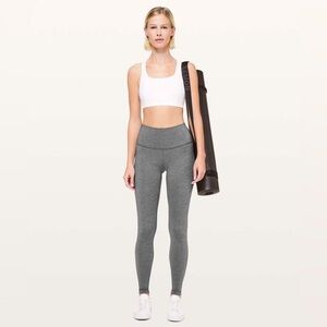Lululemon Wunder Under Hi-Rise Tight Luxtreme 28" Gray Heathered Black Legging 4